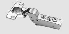 Петля для фасaдов 10-20 мм 105° DTC PIVOT-STAR Snap-On полунакладная с доводчиком 48мм (C81B676QFB)
