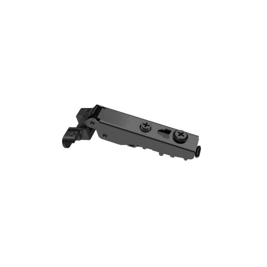 Петля для AL-рамки T=19-22мм 110° DTC STYLISH Anyway Snap-on накладная PUSH (A82A678A) черная (A08)