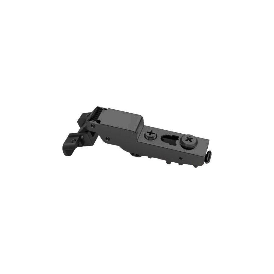 Петля для AL-рамки T=19-22мм 110° DTC STYLISH Anyway Snap-on полунакладная PUSH черная