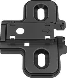 Монтажная планка H=9 DTC STYLISH Anyway Snap-on с евровинтами (82H92AQ) черная (A08)
