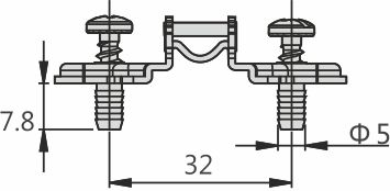 Монтажная планка H=0 DTC PIVOT-STAR Snap-On c дюбелями 5х7,8 (81H01AQ)