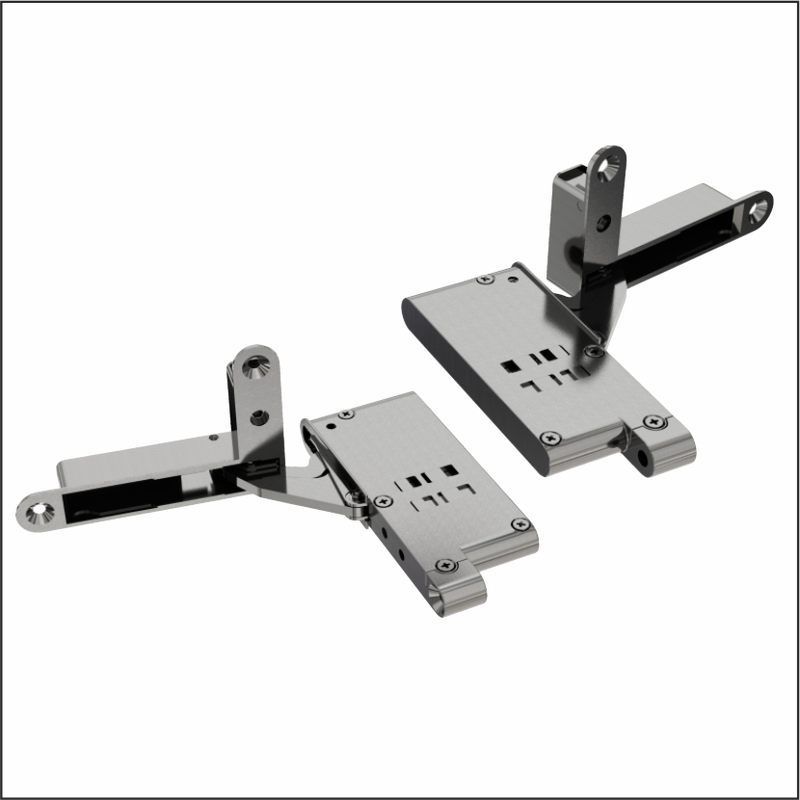Петли D HINGE DTC 2шт. левая/правая, усиленные 30 кг, черные (TD00RL-30, А08)