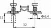 Монтажная планка H=4 DTC PIVOT-STAR Snap-On с евровинтами (81H42AQ)