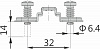 Монтажная планка H=4 DTC PIVOT-PRO Click-On с евровинтами (89H42AQ)