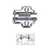 Монтажная планка H=0 DTC PIVOT-STAR Snap-On с евровинтами (81H02AQ)