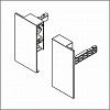 Крепление внутреннего ящика Dragon-Pro, H=95, т.серый (TB01012X,H11)
