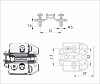 Монтажная планка H=0 DTC PIVOT-STAR Snap-On с дюбелями 5х7,8 3D (81T01TQ)