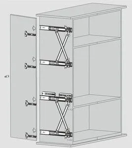 Комплект DTC TRACK-PRO R01 W=450мм двойной H=1400-2000 F=16-30мм 25кг (R014502H)
