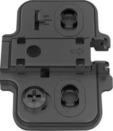 Монтажная планка H=4 DTC STYLISH Anyway Snap-on с евровинтами 3D (82T42TQ) черная (A08)