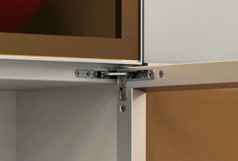 Уголки адаптеры 2 шт. под AL-профиль для петли D HINGE DTC (LK14-RL)
